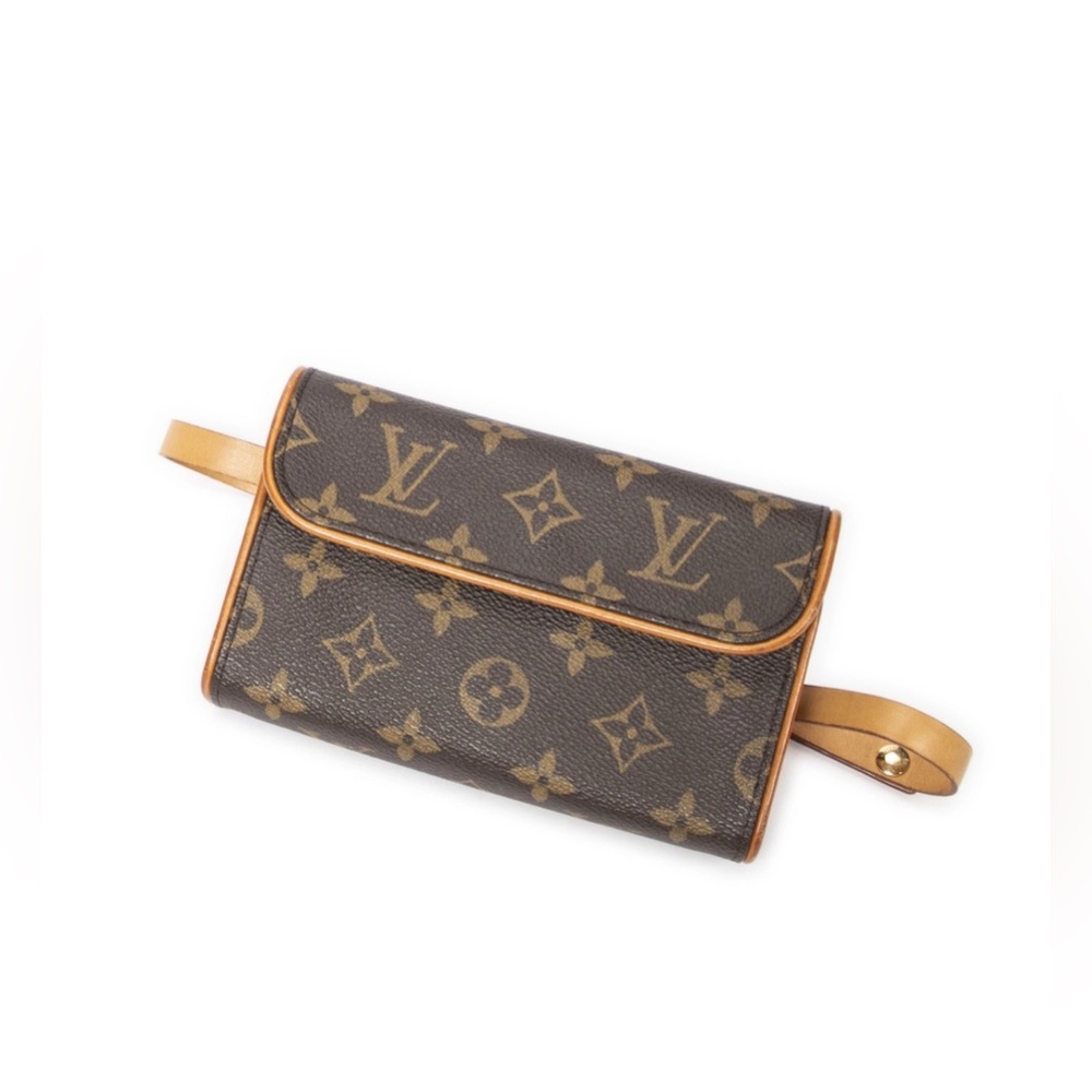 Authentic Louis Vuitton Brown and Tan Monogram Clutch/Crossbody/Bumbag